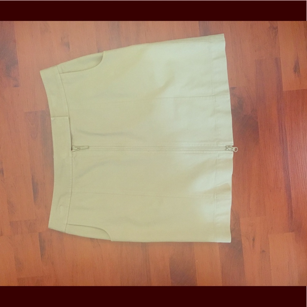 INC FRONT ZIPPER SKIRT